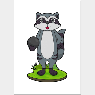 Racoon Bowling Bowling ball Posters and Art